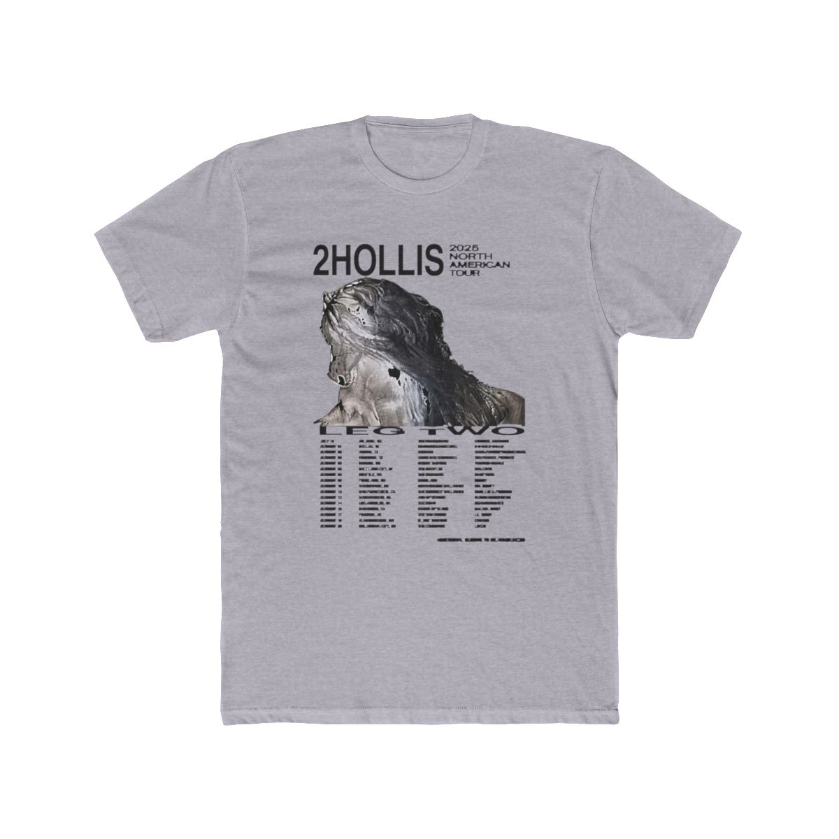 2hollis Tour 2025 Merch Short Sleeve T Shirt Fashion Top