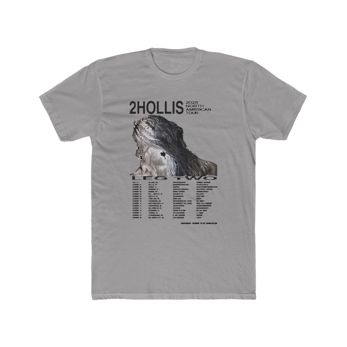 2hollis Tour 2025 Merch Short Sleeve T Shirt Fashion Top - Walmart.com - Official t-shirts merchandise