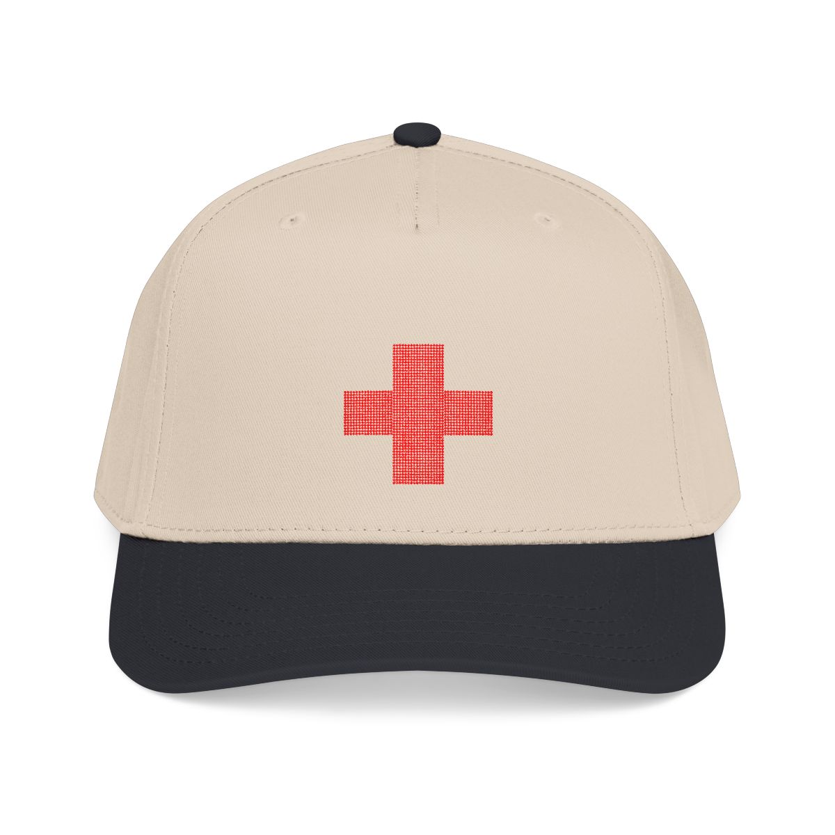Red Cross Symbol Baseball Cap | 2Hollis Merch - alternate angle 2, merchandise