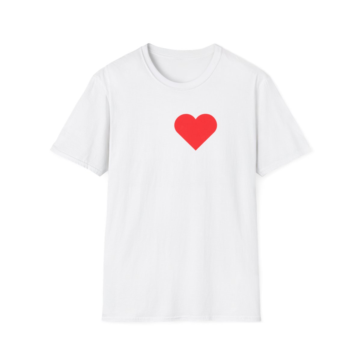 Red Heart T-Shirt | Minimalist Love Design | 2Hollis Merch - Official T-Shirts merchandise