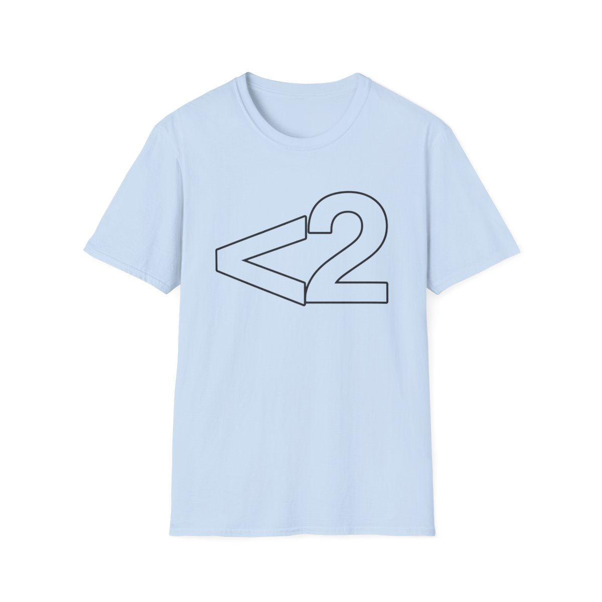 Number 2 Outline T-Shirt | 2Hollis Merch - alternate angle 5, merchandise