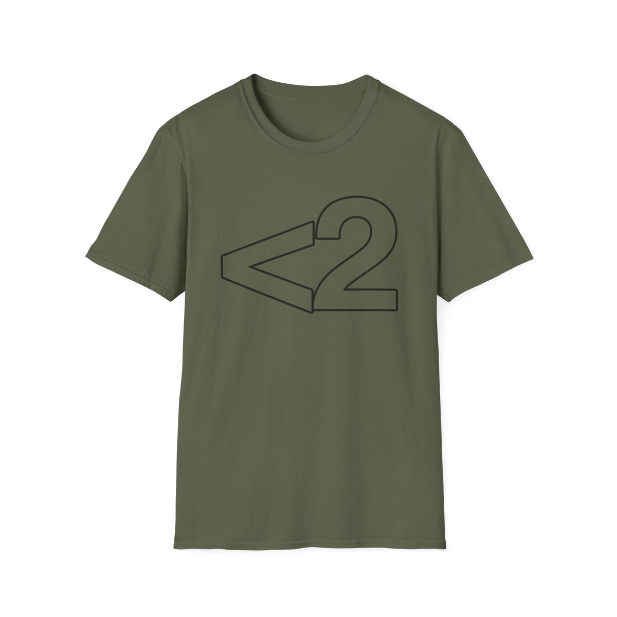Number 2 Outline T-Shirt | 2Hollis Merch - alternate angle 4, merchandise