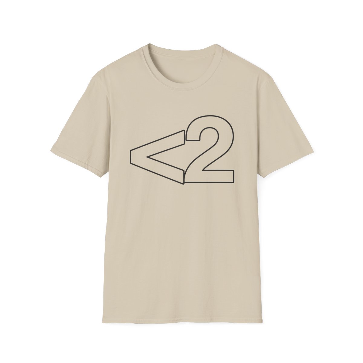 Number 2 Outline T-Shirt | 2Hollis Merch - alternate angle 3, merchandise