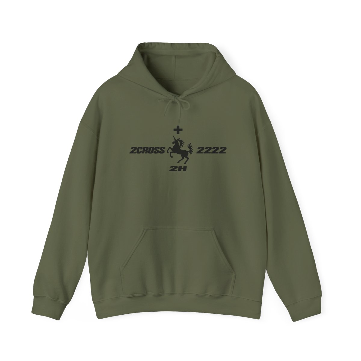 Z Cross 2222 Horse Emblem Hoodie | 2Hollis Merch - alternate angle 5, merchandise