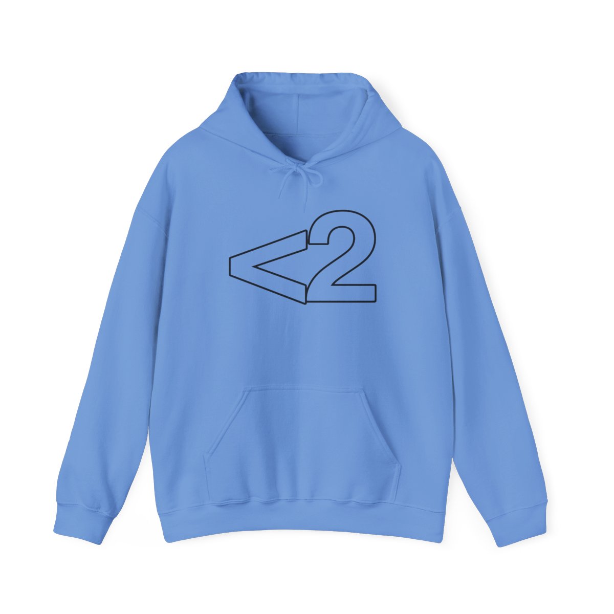Less Than Two Symbol Hoodie | 2Hollis Merch - alternate angle 5, merchandise